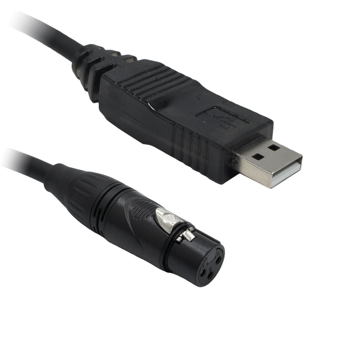 XLR to USB Female 3 Pin Microphone Cable