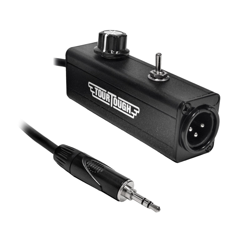 Direct Box 3.5mm to XLR Converter with Volume Control and Ground Lift