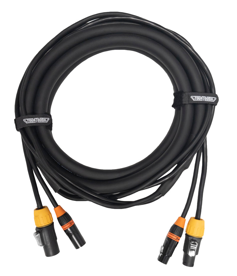 True1 Compatible Male to Female with 5 Pin DMX Combo Cable