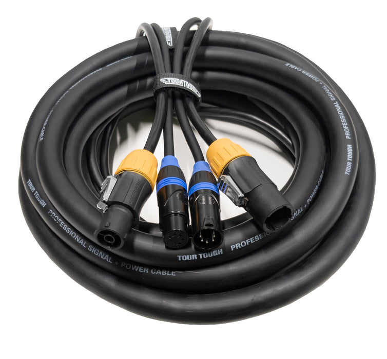 True1 Compatible Male to Female with 5 Pin DMX Combo Cable