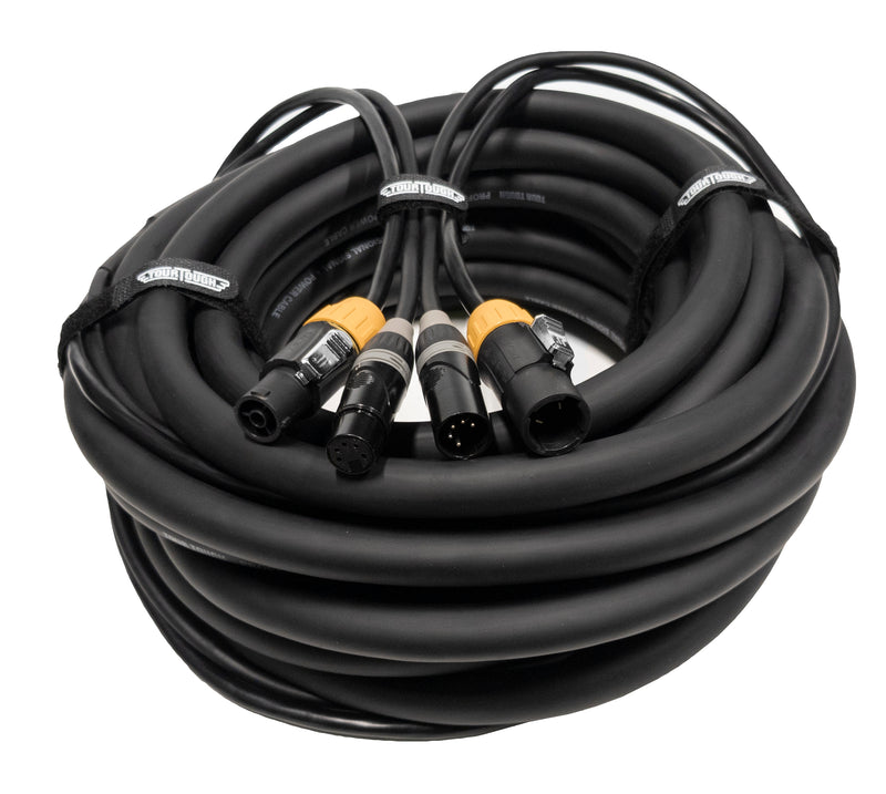 True1 Compatible Male to Female with 5 Pin DMX Combo Cable