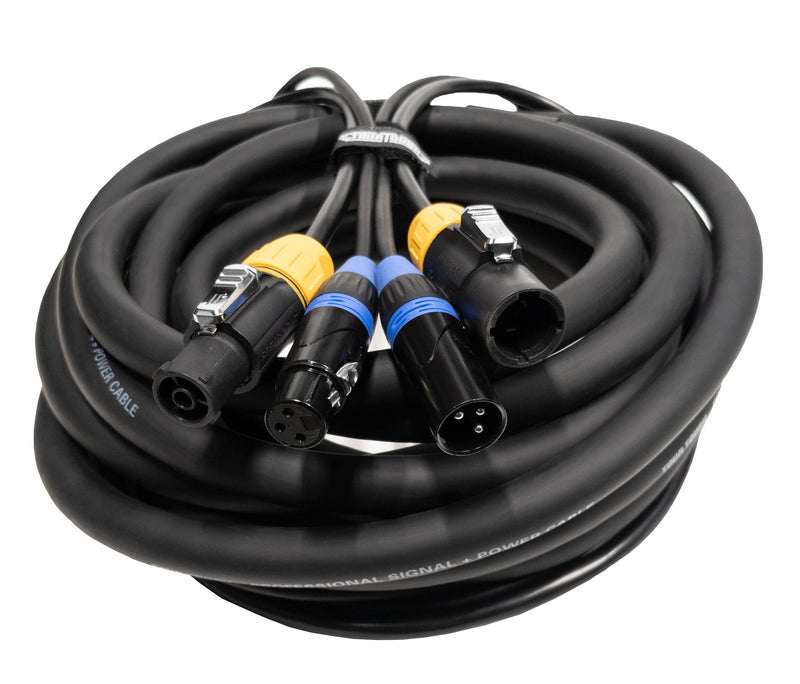 True1 Compatible Male to Female with 3 Pin DMX Combo Cable