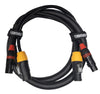 True1 Compatible Male to Female with 3 Pin DMX Combo Cable