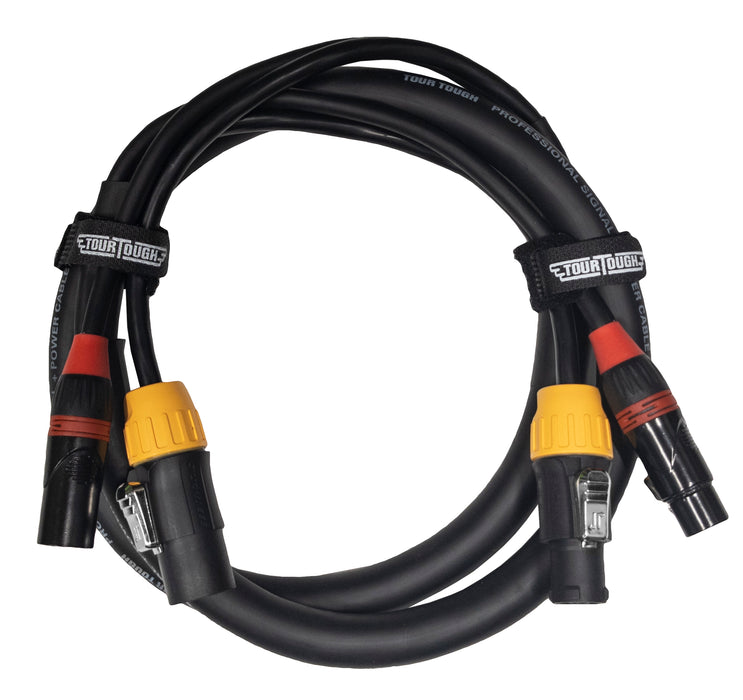 True1 Compatible Male to Female with 5 Pin DMX Combo Cable