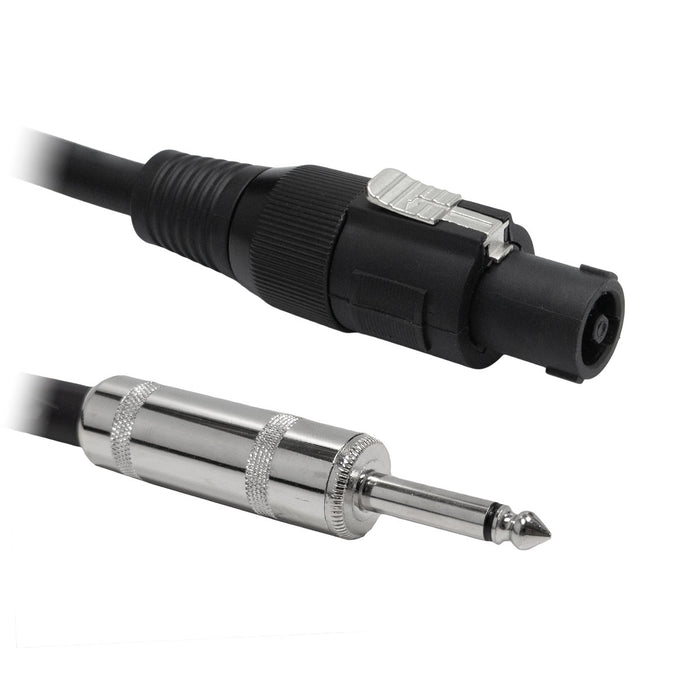 16 Gauge SpeakOn Compatible to 1/4" Mono Speaker Cable